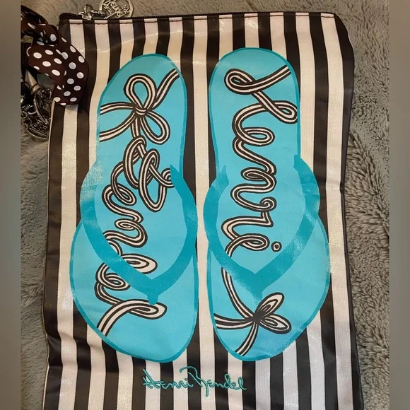 HENRI BENDEL “Go to the Beach” 3 Piece Travel Zipper Pouch Set - Picture 4 of 6